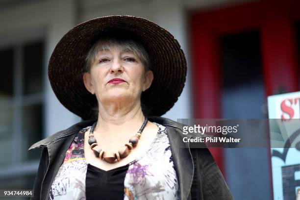 Activist Penny Bright poses for a portrait at her Kingsland home on March 20, 2018 in Auckland, New Zealand. Ms Bright has refused to leave her...