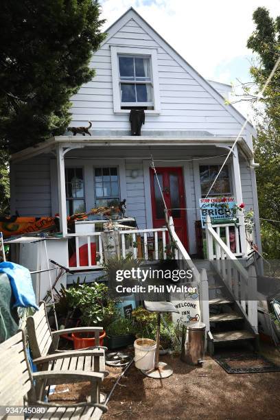 The house owned by activist Penny Bright in Kingsland on March 20, 2018 in Auckland, New Zealand. Ms Bright has refused to leave her house, despite...