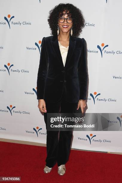 Kristal Oates Sinaiko attends the Venice Family Clinic's 36th Annual Silver Circle Gala at The Beverly Hilton Hotel on March 19, 2018 in Beverly...