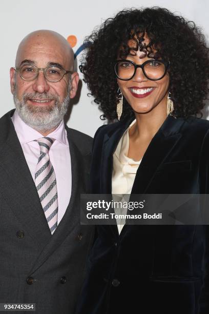 Jeff Sinaiko and Kristal Oates Sinaiko attend the Venice Family Clinic's 36th Annual Silver Circle Gala at The Beverly Hilton Hotel on March 19, 2018...