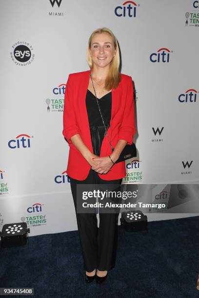 Nadiia Kichenok attends the Citi Taste Of Tennis Miami 2018 at W Miami on March 19, 2018 in Miami, Florida.