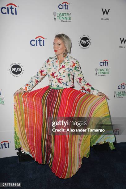 Bethanie Mattek Sands attends the Citi Taste Of Tennis Miami 2018 at W Miami on March 19, 2018 in Miami, Florida.