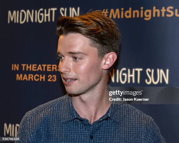 Patrick Schwarzenegger arrives at "Midnight Sun" Talent Screening Introduction at Regal South Beach on March 19, 2018 in Miami, Florida.