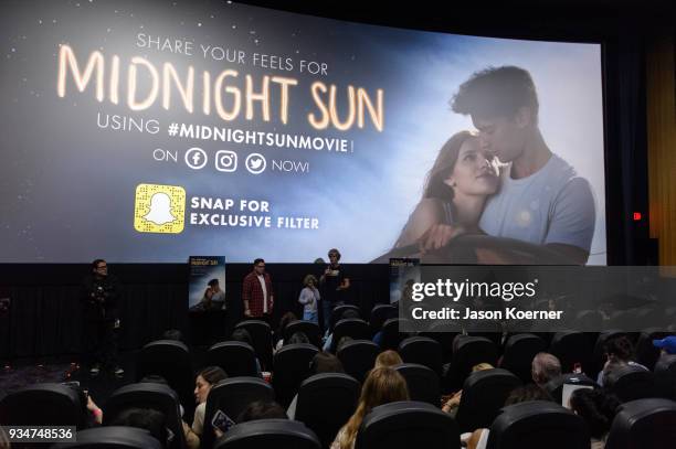 General view at Midnight Sun Talent Screening Introduction at Regal South Beach on March 19, 2018 in Miami, Florida.