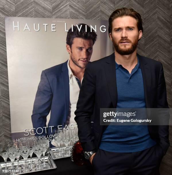 Scott Eastwood attends the Haute Living And Louis XIII Celebration of Scott Eastwood At Scarpetta NYC on March 19, 2018 in New York City.