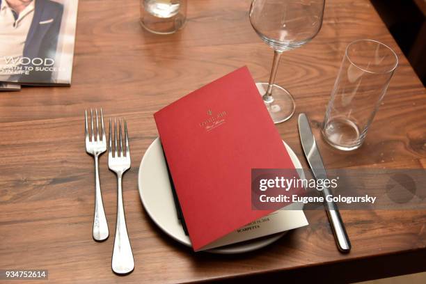 Atmosphere at the Haute Living And Louis XIII Celebration of Scott Eastwood At Scarpetta NYC on March 19, 2018 in New York City.