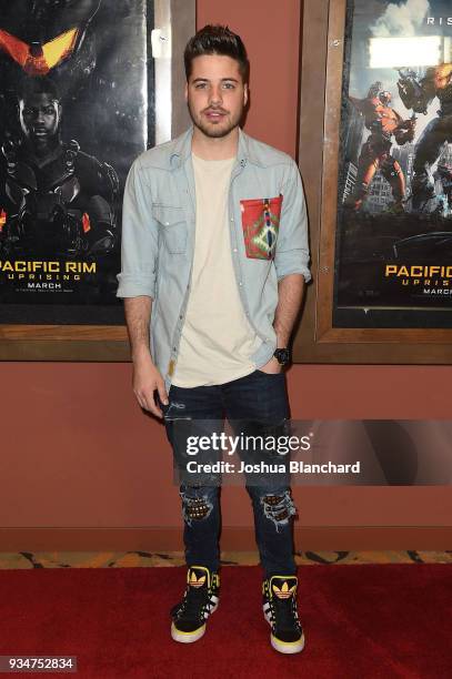 William Valdes arrives at the Universal Pictures hosts a Los Angeles Special Screening of Pacific Rim Uprising on Monday, March 19 with special...
