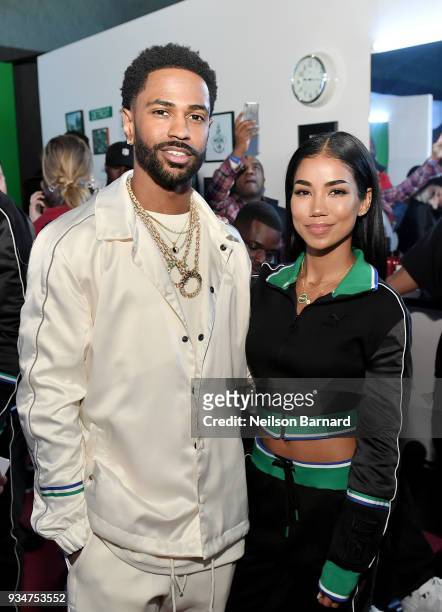Big Sean and Jhene Aiko attend PUMA x Big Sean Collection Launch Event at Goya Studios on March 19, 2018 in Los Angeles, California.