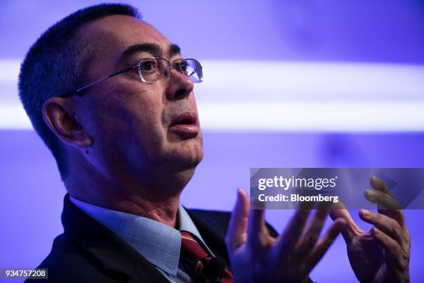 Jeffri Davidson, chief executive officer of Sime Darby Bhd., speaks during the Credit Suisse Asian Investment Conference in Hong Kong, China, on...