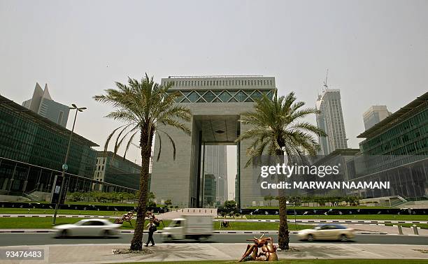 The Dubai International Financial Centre , "The Gate", pictured on July 10, 2008 is the first building in the Dubai Financial District near the...