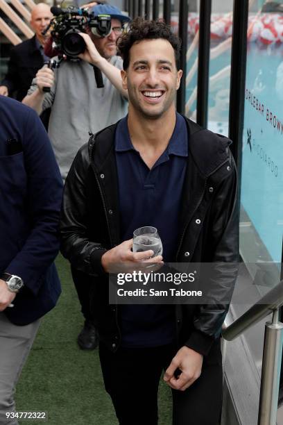 Daniel Ricciardo attends the Orlebar Brown launch on March 20, 2018 in Melbourne, Australia.