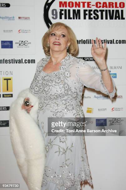 Michele Mercier arrives at the Monte Carlo Comedy Film Festival Gala Awards Ceremony at the Grimaldi Forum on November 28, 2009 in Monte Carlo,...