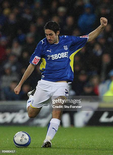 Cardiff forward Peter Whittingham in action during the Coca-Cola Championship game between Cardiff City and Ipswich Town at Cardiff City Stadium on...