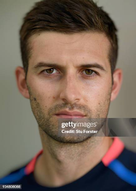 England bowler Mark Wood pictured during England nets at Eden Park on March 20, 2018 in Auckland, New Zealand.