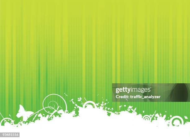 abstract green grunge background - flores stock illustrations