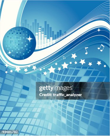 Abstract disco background Abstract disco background