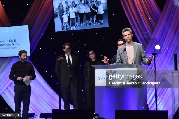 Mike Farah attends the Venice Family Clinic's 36th Annual Silver Circle Gal at The Beverly Hilton Hotel on March 19, 2018 in Beverly Hills,...