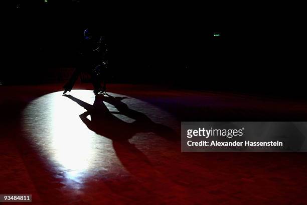 Couple perform in the World Latin Dance Masters at Innsbruck Congress Hall on November 28, 2009 in Innsbruck, Austria.