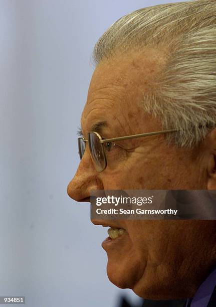 Bob Merriman incoming Chairman of the Australian Cricket board the Australian press, at a press conference at the Australian Cricket board offices in...