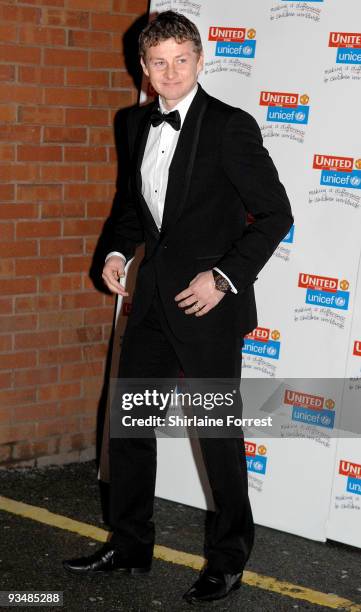 Ole Gunnar Solskjær attends the Manchester United annual gala dinner - United For UNICEF at Old Trafford on November 29, 2009 in Manchester, England.