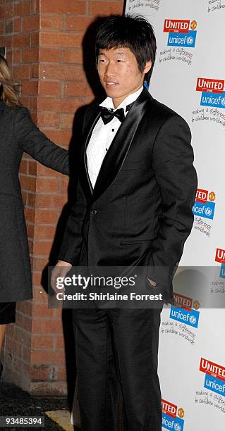 Ji-sung Park attends the Manchester United annual gala dinner - United For UNICEF at Old Trafford on November 29, 2009 in Manchester, England.