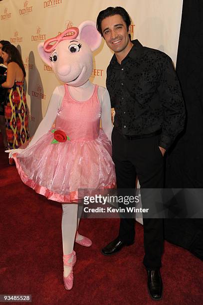 Angelina Ballerina and dancer Gilles Marini arrive at the Dizzy Feet Foundation's Inaugural Celebration of Dance at The Kodak Theater on November 29,...