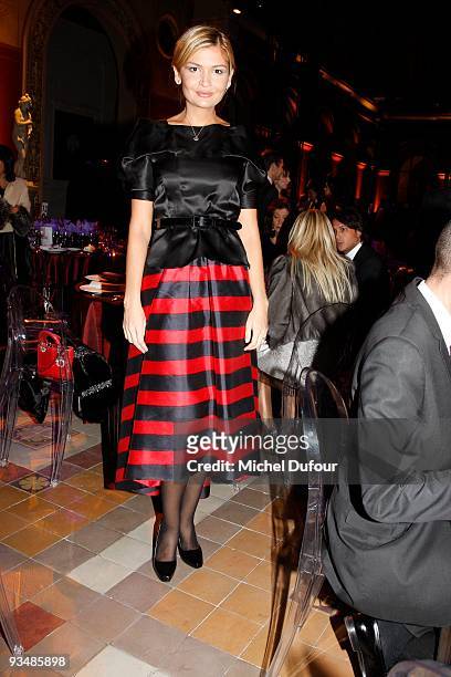 Lola Karimova attends the 25th anniversary dinner for ''AIDS International'' at Les Beaux-Arts de Paris on November 28, 2009 in Paris, France.