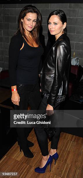 Samantha De Grenet and Anna Safroncik attend the 2009 HIVideo spot award at Alcatraz on November 29, 2009 in Milan, Italy.