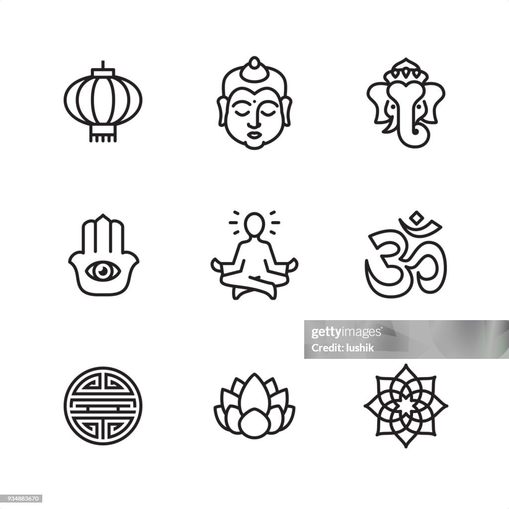 Asia Pixel Perfect Icons High-Res Vector Graphic - Getty Images