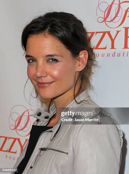 Actress and Dizzy Feet Foundation founding member Katie Holmes arrives at the Dizzy Feet Foundation's Inaugural Celebration of Dance at The Kodak...