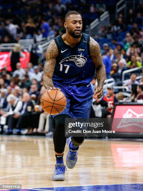 Jonathon Simmons of the Orlando Magic during the game against the Cleveland Cavaliers at the Amway Center on February 6, 2018 in Orlando, Florida....