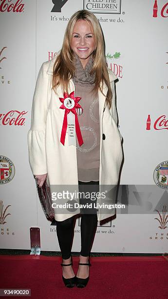 Actress Julie Berman arrives for the 2009 Hollywood Christmas Parade at The Roosevelt Hotel on November 29, 2009 in Hollywood, California.