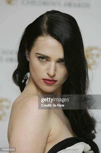 Katie McGrath arrives at the 'EA British Academy Children's Awards 2009' at The London Hilton on November 29, 2009 in London, England.
