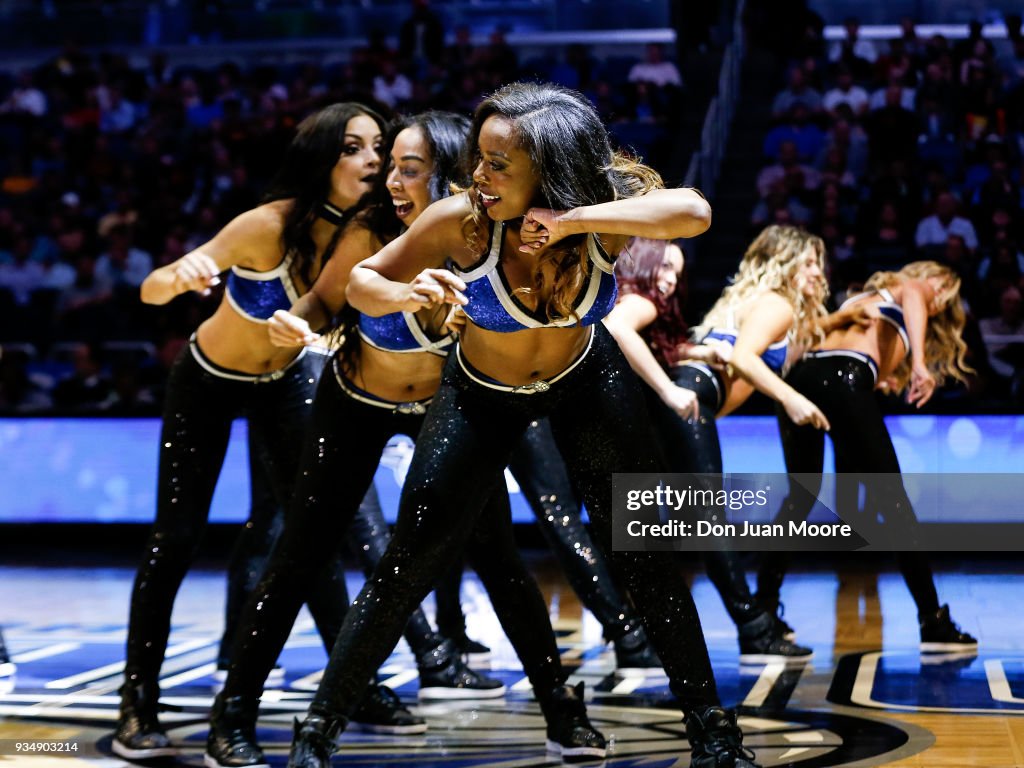 Fe Magic Dance The Orlando Magic Dancers performs during the game against the... News ...