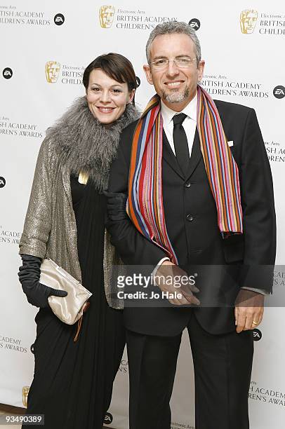 Helen McCrory and guest arrives at the 'EA British Academy Children's Awards 2009' at The London Hilton on November 29, 2009 in London, England.
