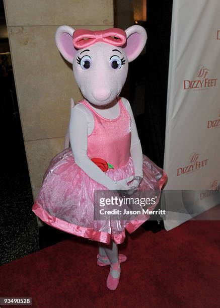 Angelina Ballerina arrives at the Dizzy Feet Foundation's Inaugural Celebration of Dance at The Kodak Theater on November 29, 2009 in Hollywood,...