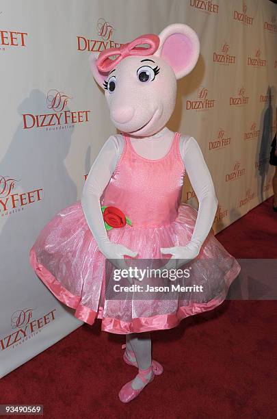 Angelina Ballerina arrives at the Dizzy Feet Foundation's Inaugural Celebration of Dance at The Kodak Theater on November 29, 2009 in Hollywood,...