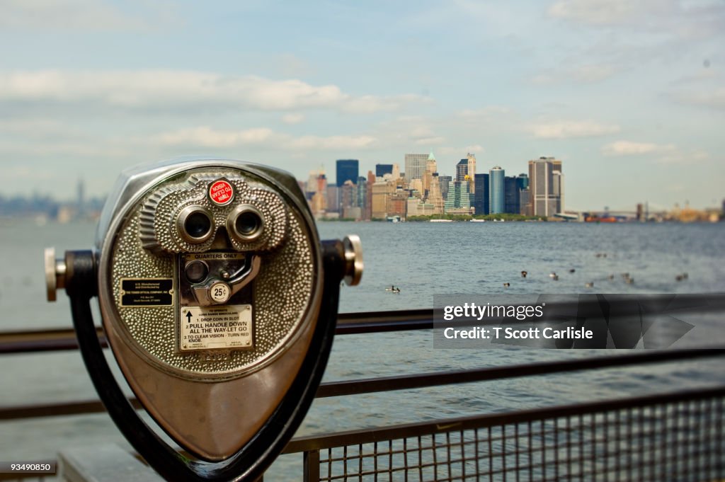 View of Manhattan from Ellis Island