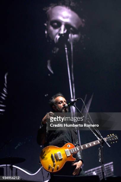 Ismael Fuentes de Garay 'Tito Fuentes' of Molotov performs during Day 1 of the Vive Latino 2018 at Foro Sol on March 17, 2018 in Mexico City, Mexico.