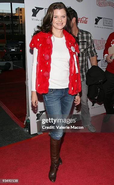 Actress Heather Tom attends the 2009 Hollywood Christmas Parade on November 29, 2009 in Hollywood, California.