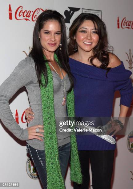 Tiffany Michelle and Maria T. Ho attends the 2009 Hollywood Christmas Parade on November 29, 2009 in Hollywood, California.