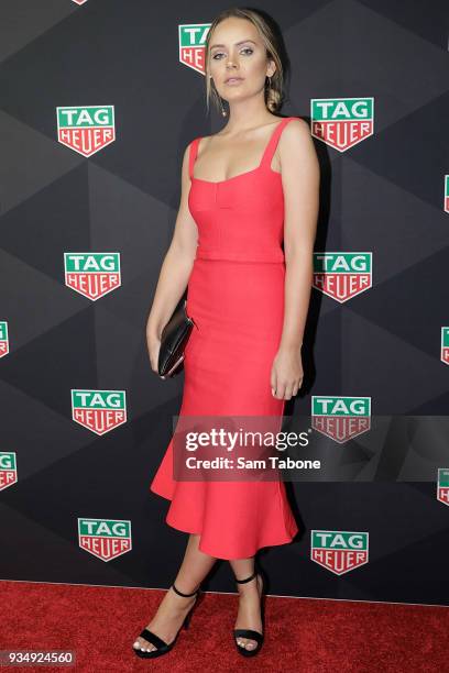 Steph Dixon attends the TAG Heuer Grand Prix Party on March 20, 2018 in Melbourne, Australia.