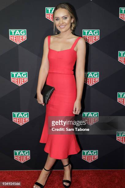 Steph Dixon attends the TAG Heuer Grand Prix Party on March 20, 2018 in Melbourne, Australia.