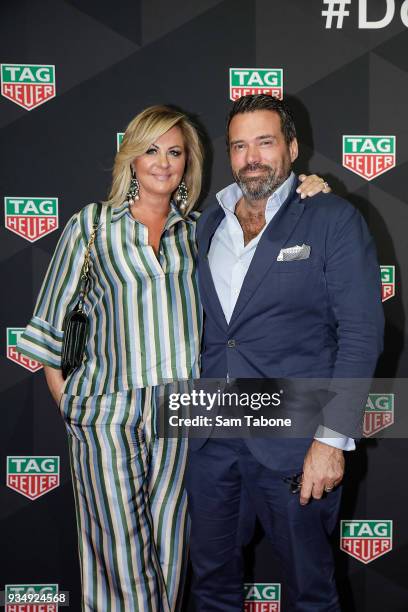 Chyka and Bruce Keebaugh attends the TAG Heuer Grand Prix Party on March 20, 2018 in Melbourne, Australia.