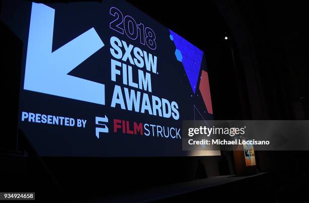 Actor and comedian Jim Gaffigan hosts the SXSW Film Awards show during the 2018 SXSW Conference and Festivals at Paramount Theatre on March 13, 2018...