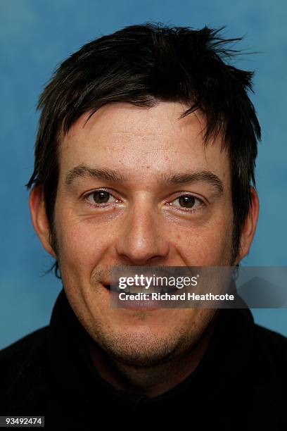 Simon Thornton of Ireland poses for a portrait photo during the second round of the European Tour Qualifying School Final Stage at the PGA Golf de...