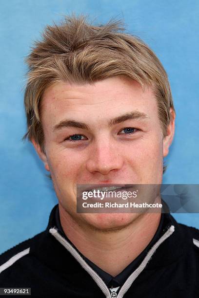 Oliver Fisher of England poses for a portrait photo during the second round of the European Tour Qualifying School Final Stage at the PGA Golf de...