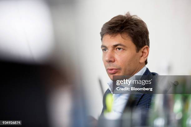 Pavel Grachev, chief executive officer of Polyus PJSC, speaks during an interview in Moscow, Russia, on Wednesday, March 14, 2018. "We are trying to...