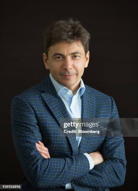 Pavel Grachev, chief executive officer of Polyus PJSC, poses for a photograph in Moscow, Russia, on Wednesday, March 14, 2018. "We are trying to...