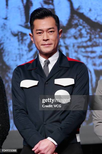 Actor Louis Koo Tin-lok attends the Sun Entertainment Culture & Fei Fan Entertainment Showcase on March 20, 2018 in Hong Kong, China.